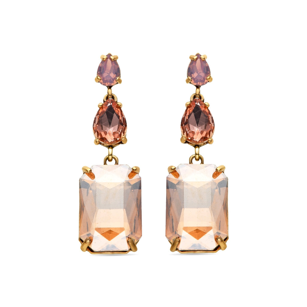 Pendientes acabados en oro amarillo 18k