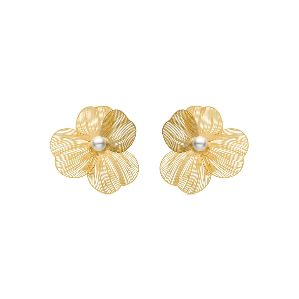 Pendientes acabados en oro amarillo 18k