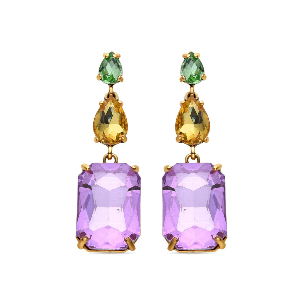 Pendientes acabados en oro amarillo 18k