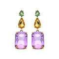 Pendientes acabados en oro amarillo 18k