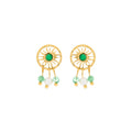 Pendientes acabados en oro amarillo 18k