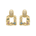 Pendientes acabados en oro amarillo 18k
