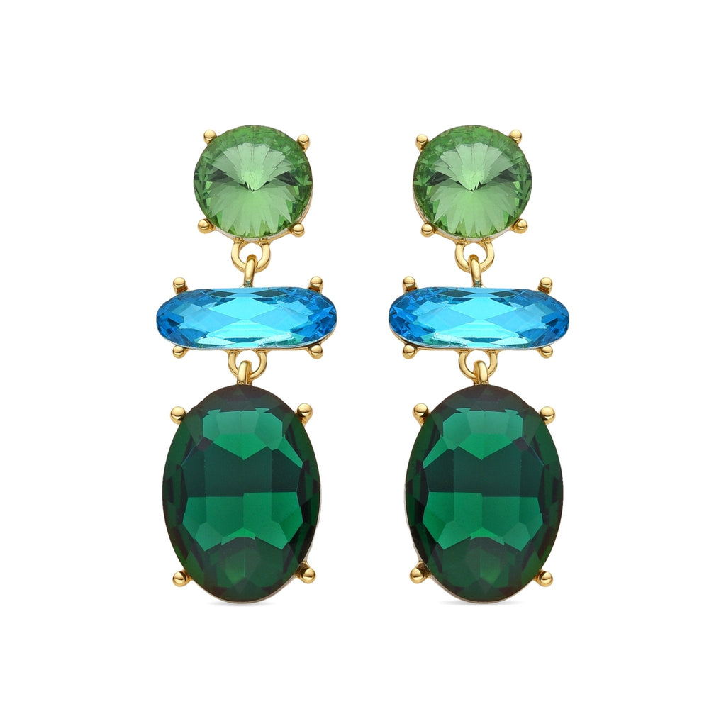 Pendientes acabados en oro amarillo 18k