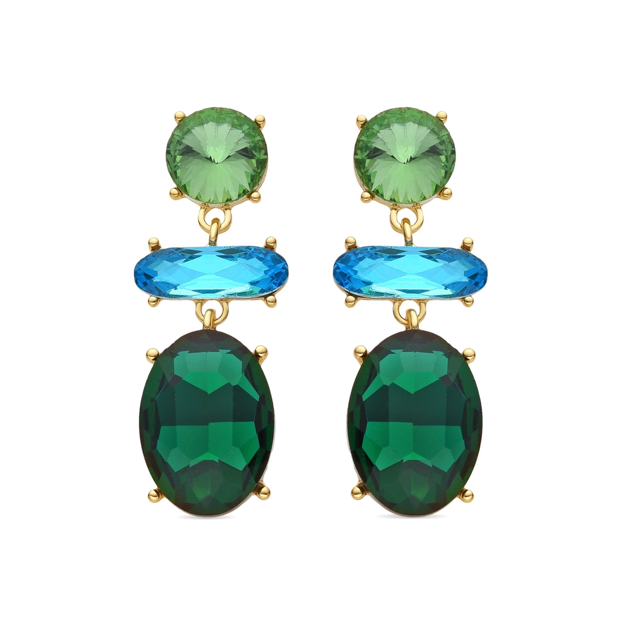Pendientes acabados en oro amarillo 18k