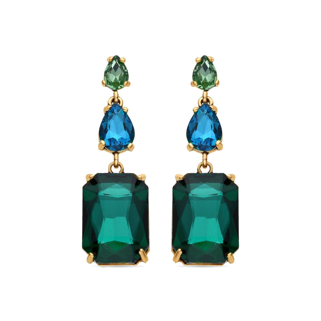 Pendientes acabados en oro amarillo 18k