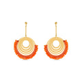 Pendientes acabados en oro amarillo 18k