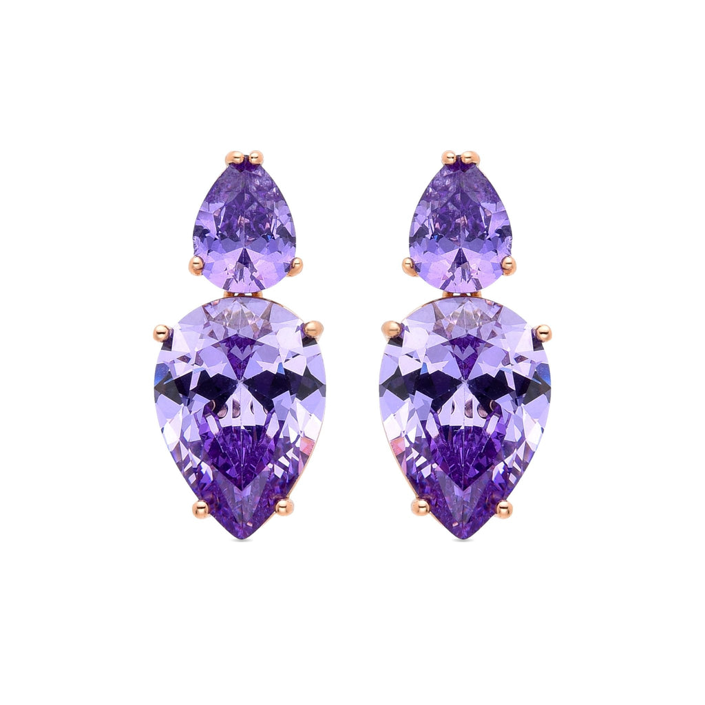 Pendientes acabados en oro amarillo de 18K
