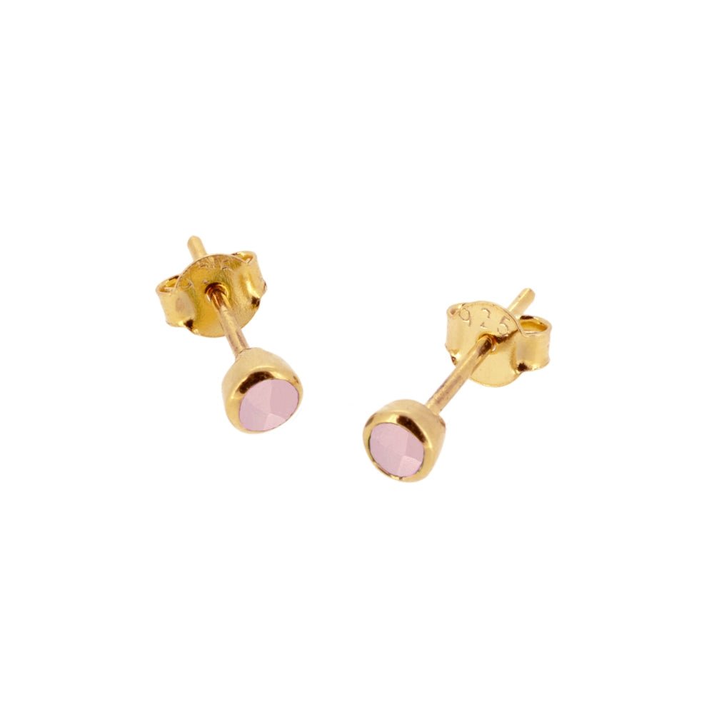 Pendientes 'Alexandra' de Calcedonia Rosa