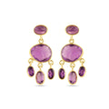 Pendientes 'Freya' - Amatista