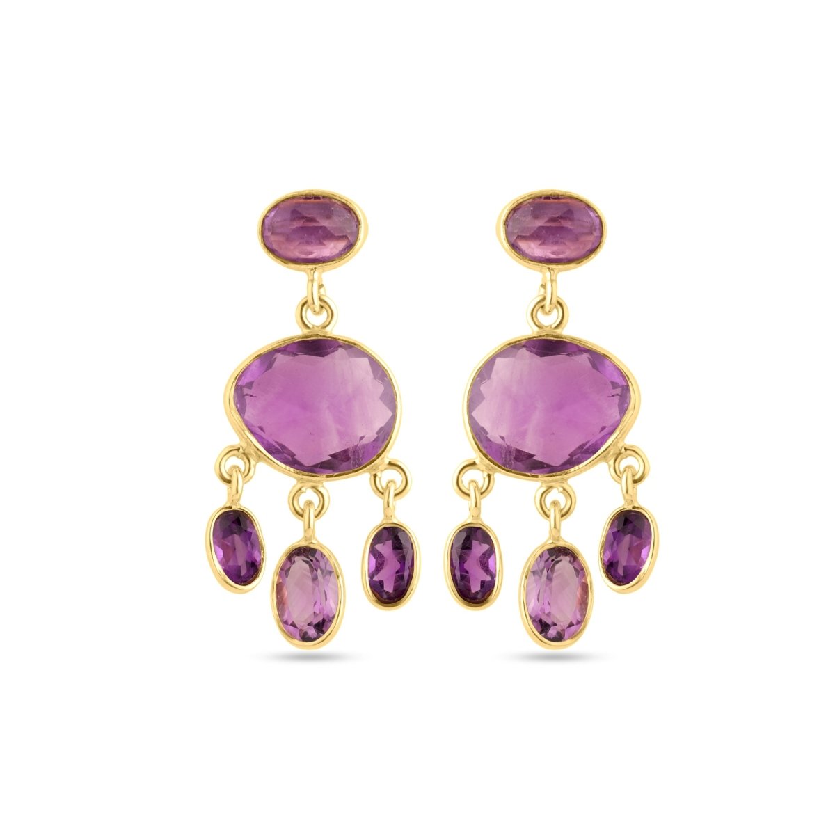 Pendientes 'Freya' - Amatista