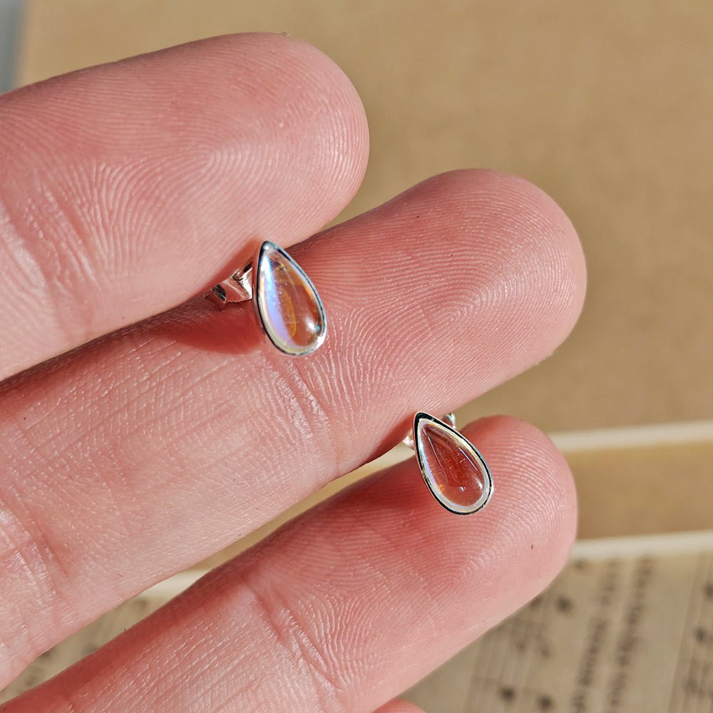 Pendientes Gota de Opalina - Plata de Ley 925