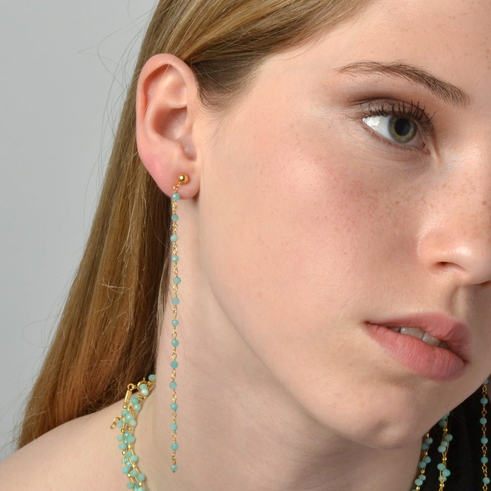 Pendientes Lily - Amazonita