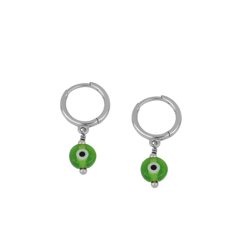 Pendientes Ojo Turco - Verde