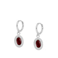 Pendientes 'Ovale' de Granate