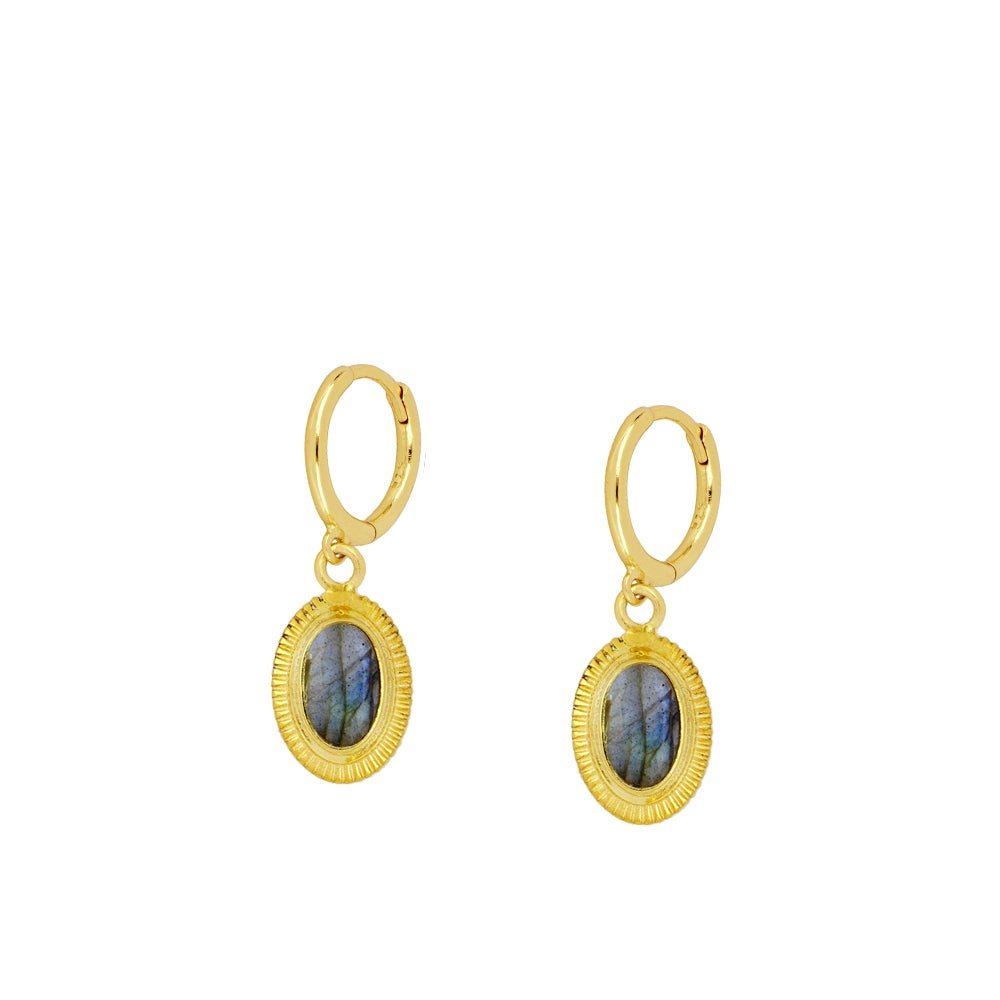 Pendientes 'Ovale' de Labradorita