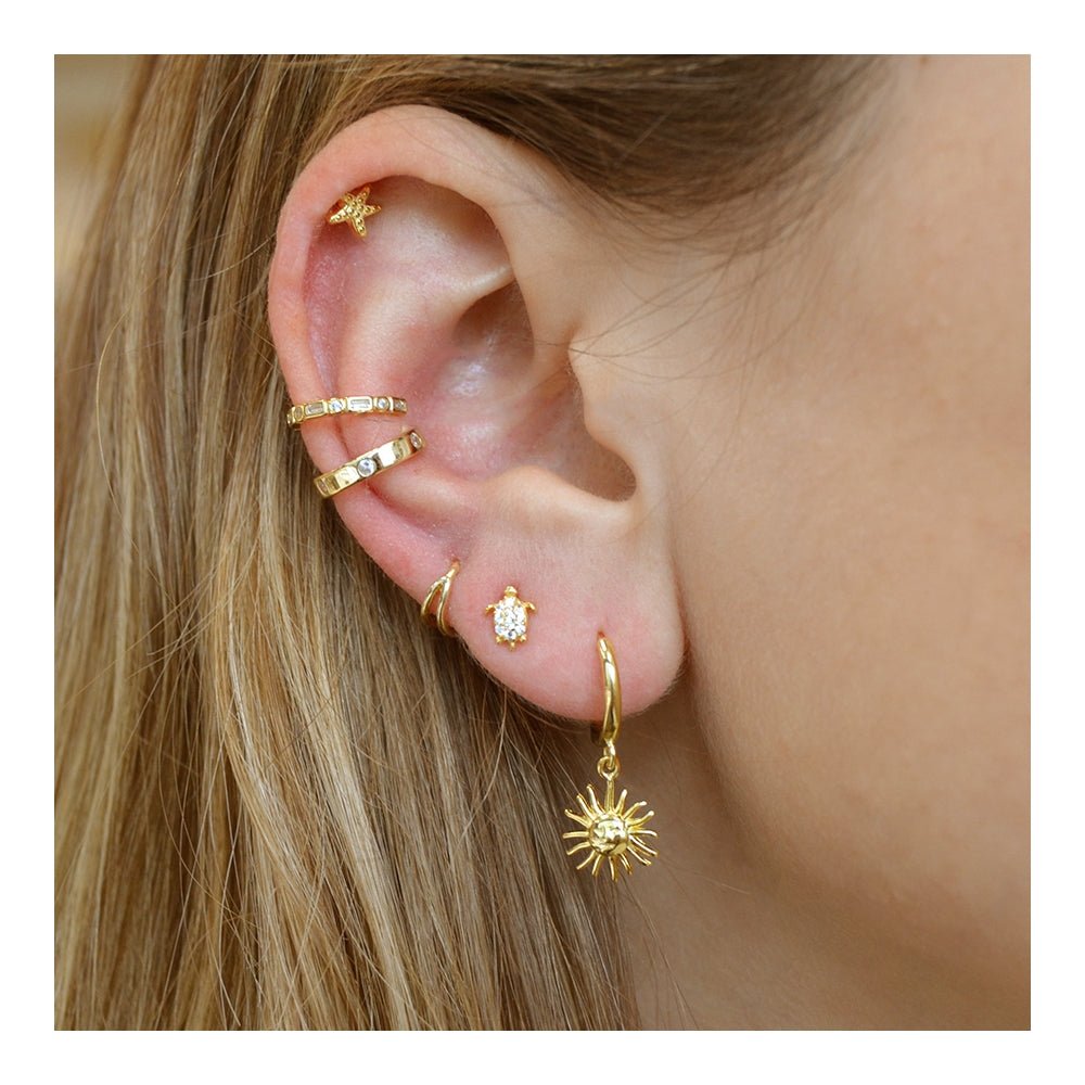 Pendientes 'Smiley Sun'