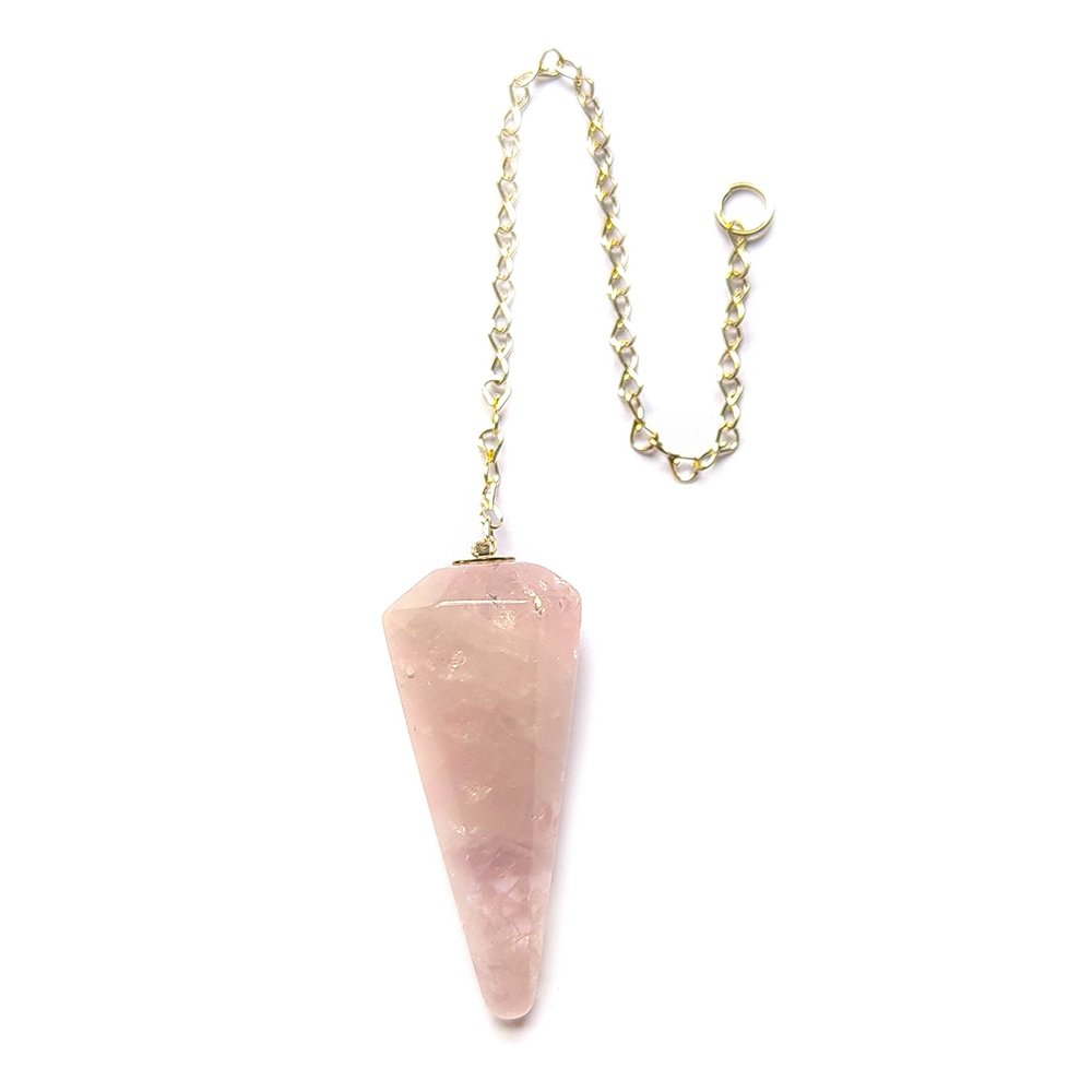 Péndulo de Cuarzo Rosa