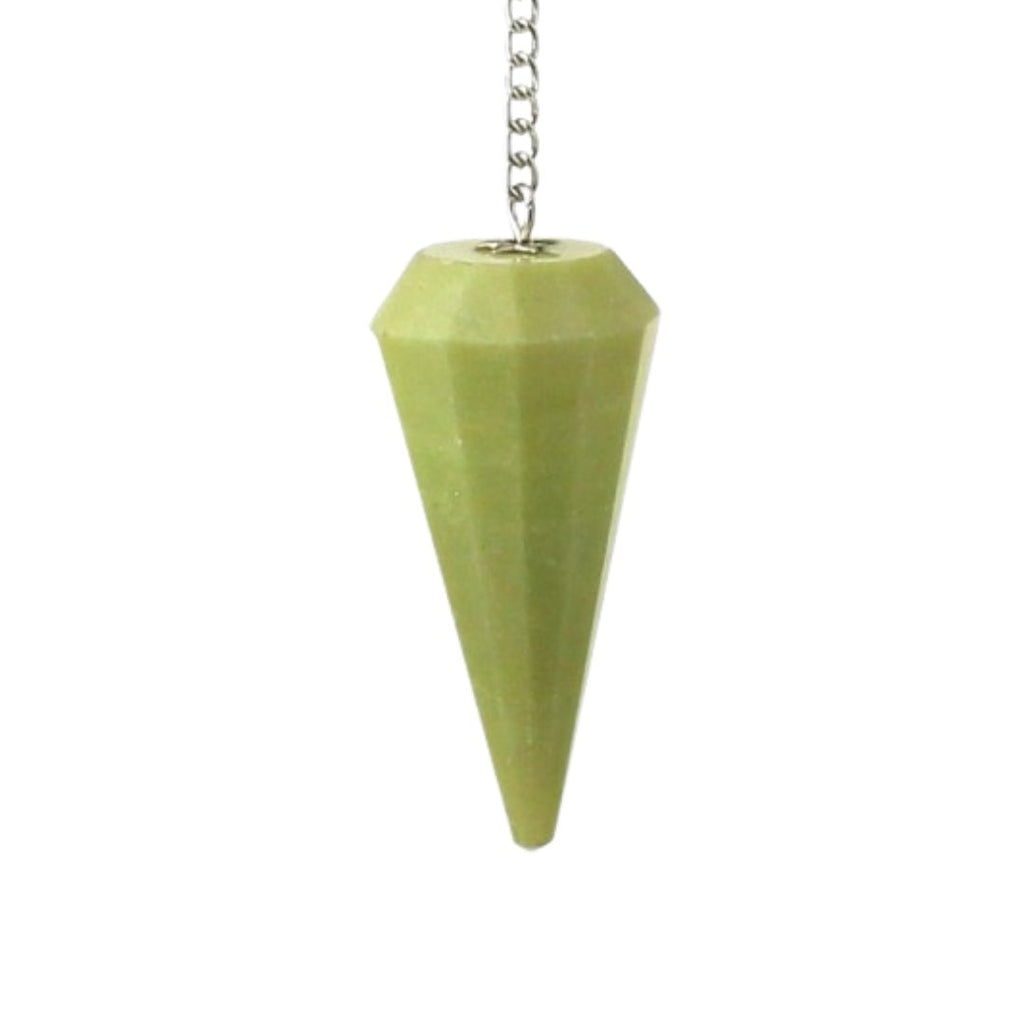 Péndulo de Jaspe Limón Facetado