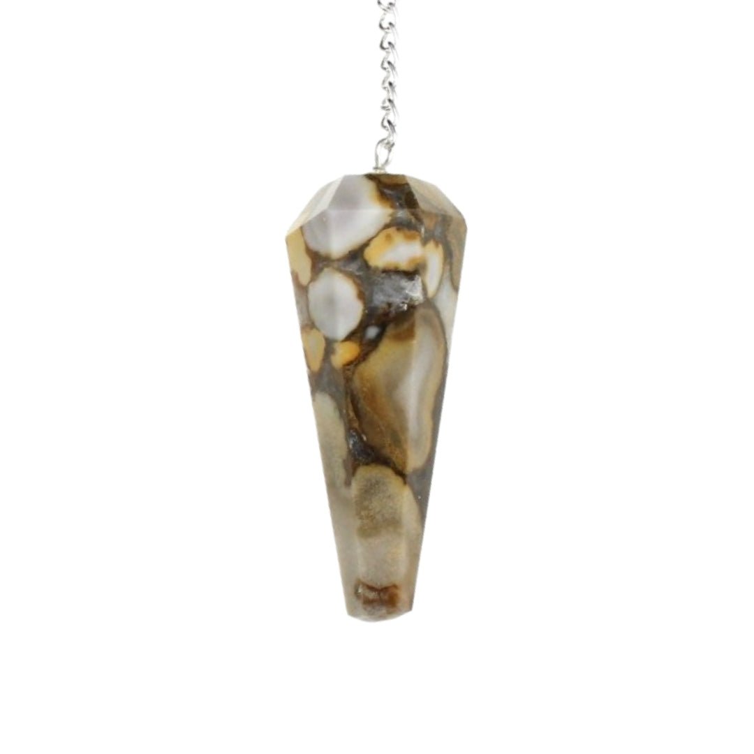 Péndulo de Jaspe Océano Facetado