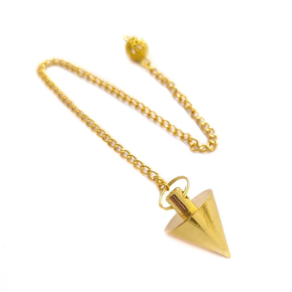 Péndulo Triangular Dorado