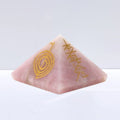 Pirámide Reiki de Cuarzo Rosa