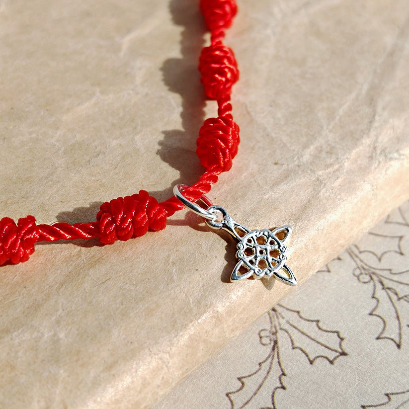 Pulsera 7 Nudos con Nudo de bruja S925