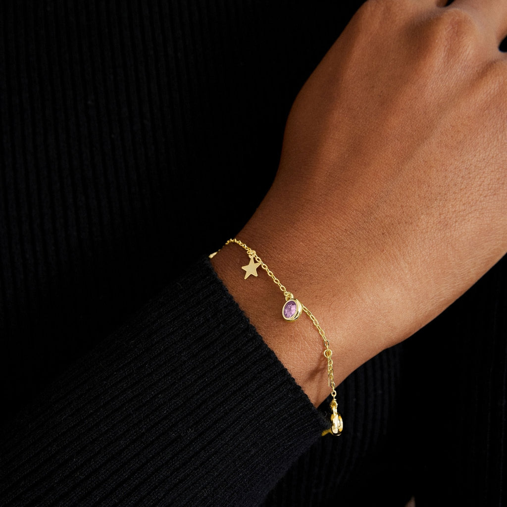 Pulsera acabado en Oro amarillo de 18 Kts