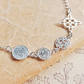 Pulsera Cuádruple de Protección S925: Cuatro Sellos Sagrados