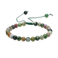 Pulsera de Ágata India con Nudo Corredizo