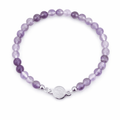 Pulsera de Amatista & Amuleto de San Benito