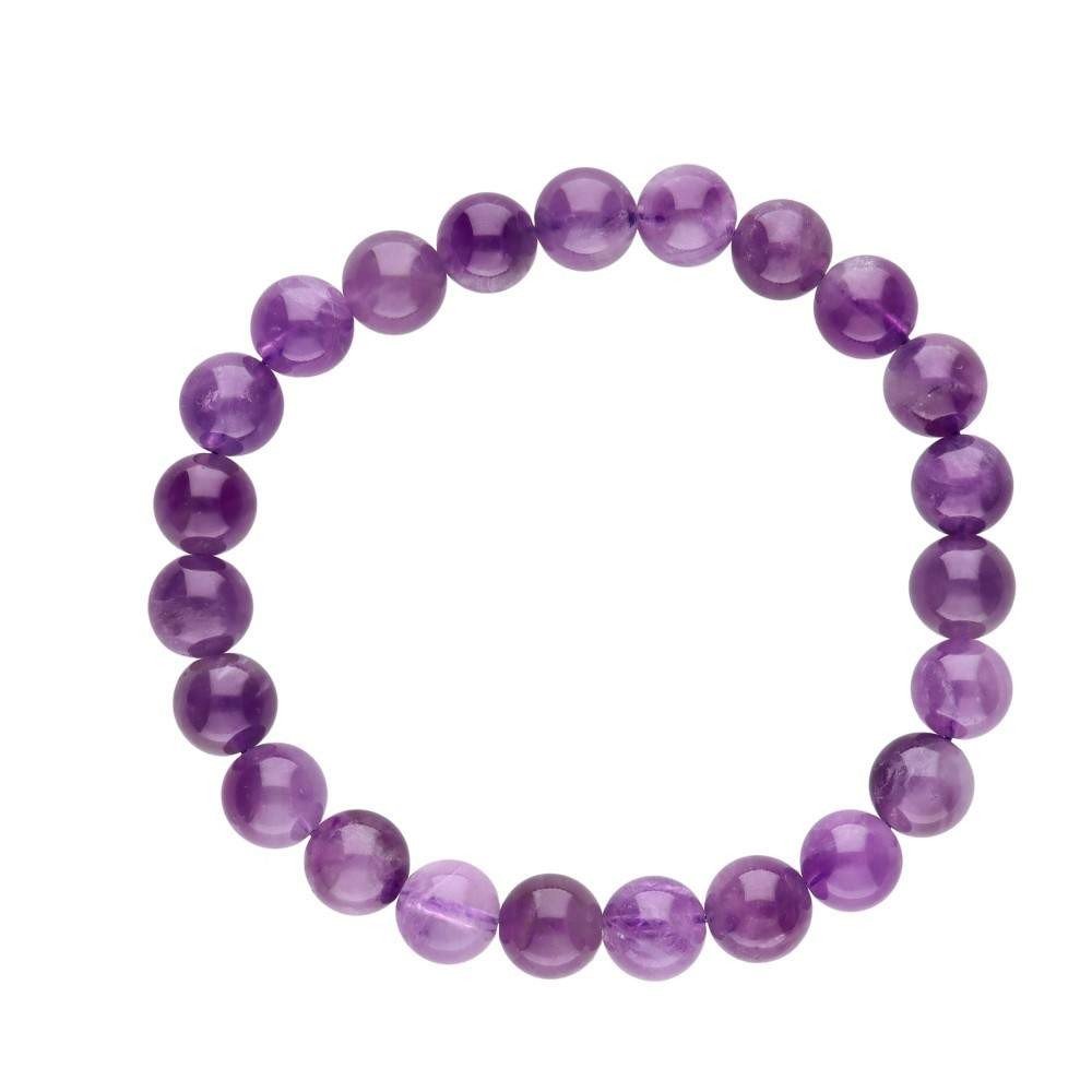 Pulsera de Amatista Bola Lisa