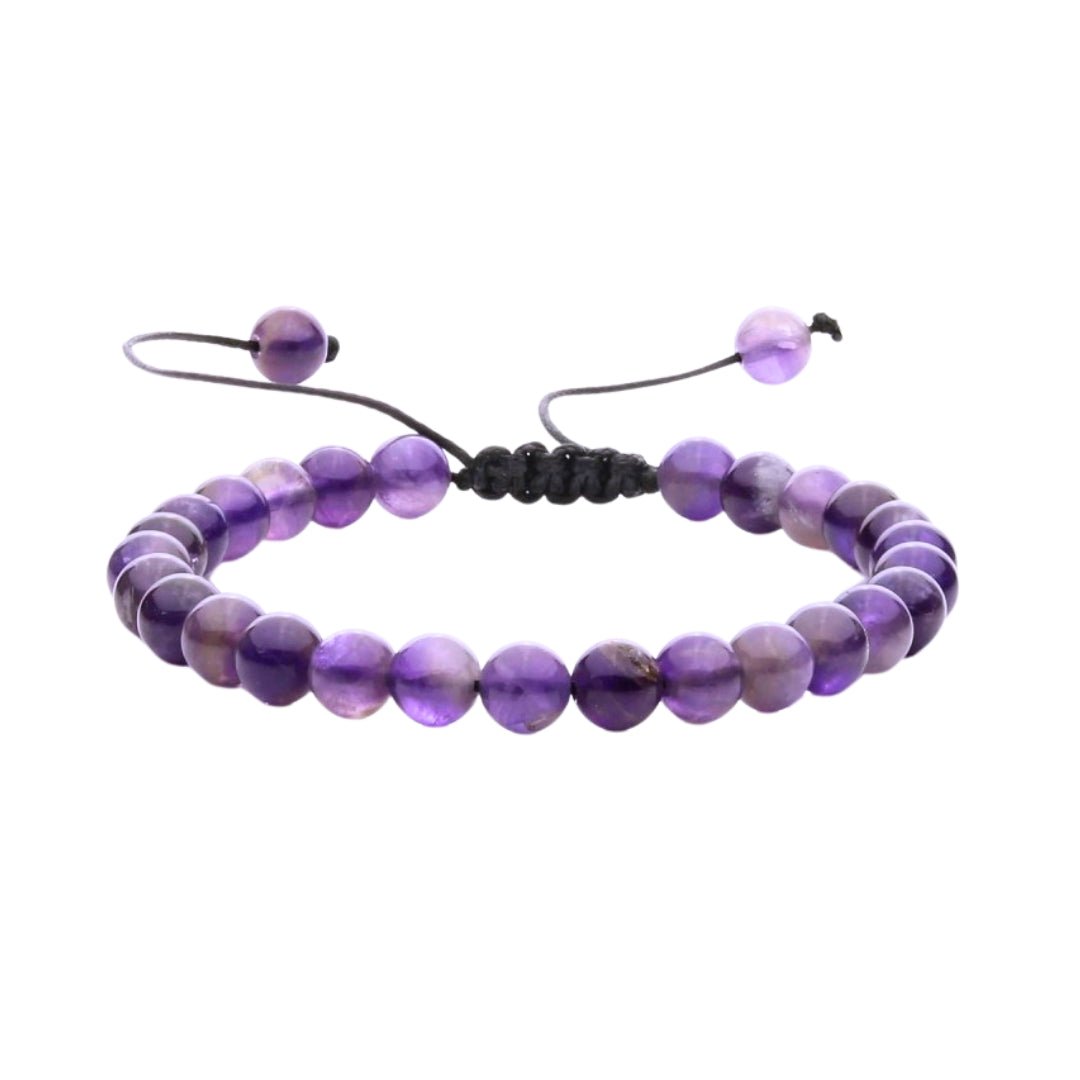 Pulsera de Amatista con Nudo Corredizo