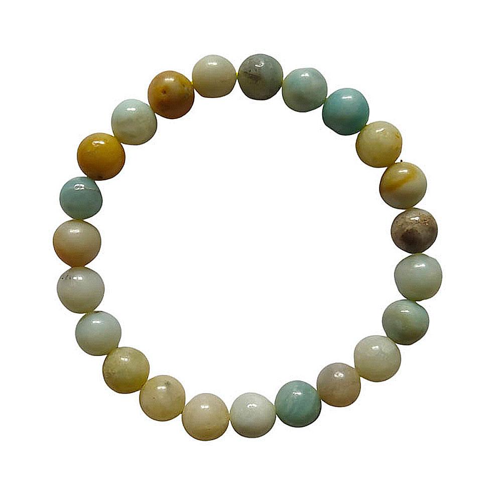 Pulsera de Amazonita Bola Lisa