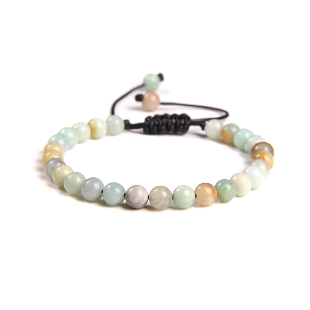 Pulsera de Amazonita con Nudo Corredizo