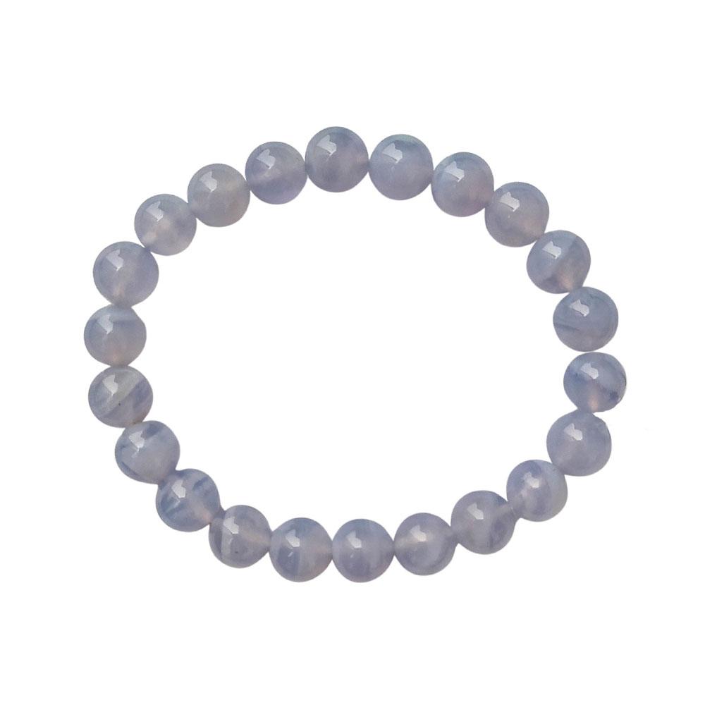 Pulsera de Calcedonia Azul