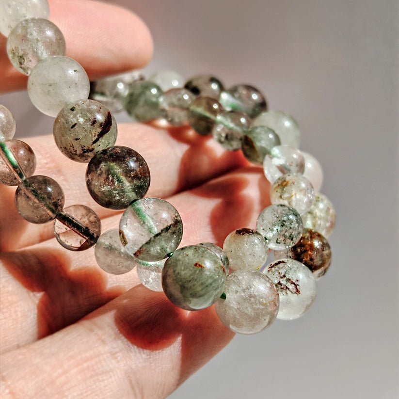 Pulsera de Cuarzo Chamánico bola lisa