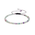 Pulsera de Fluorita Arcoíris con Nudo Corredizo