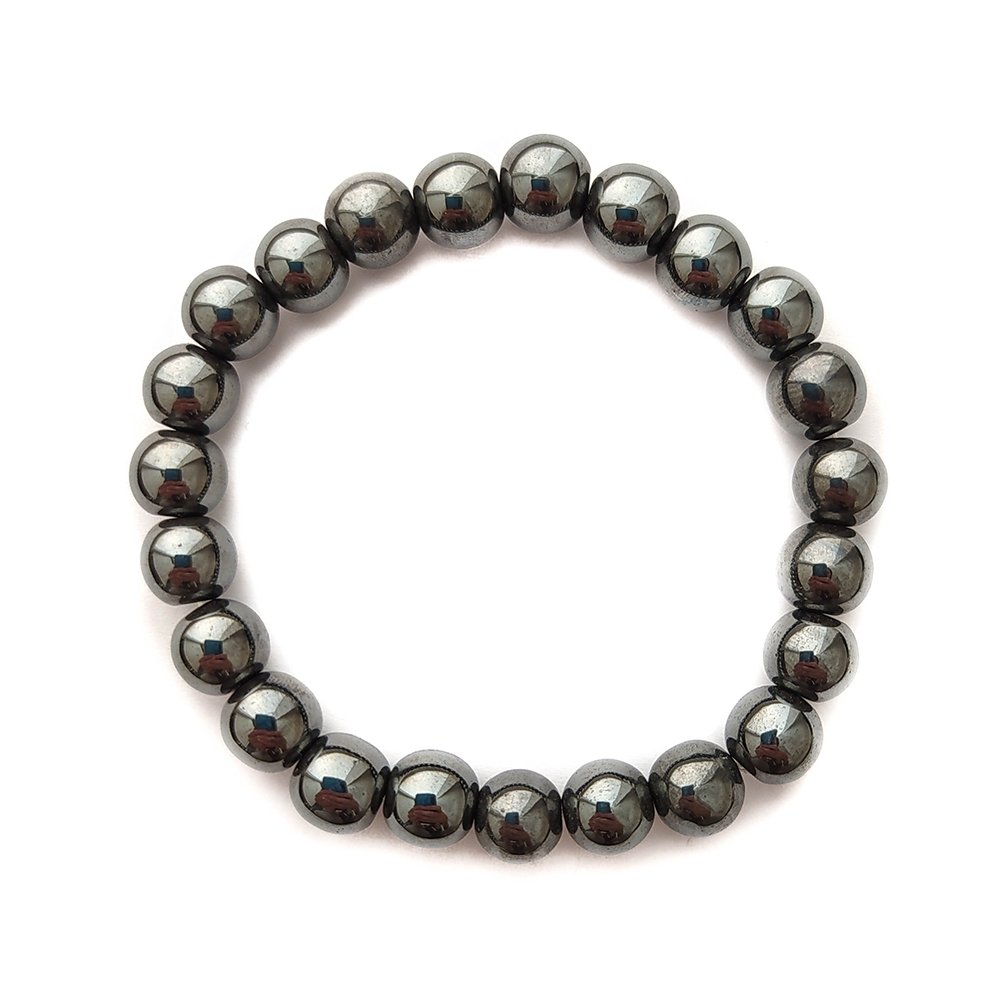 Pulsera de Hematite Bola Lisa