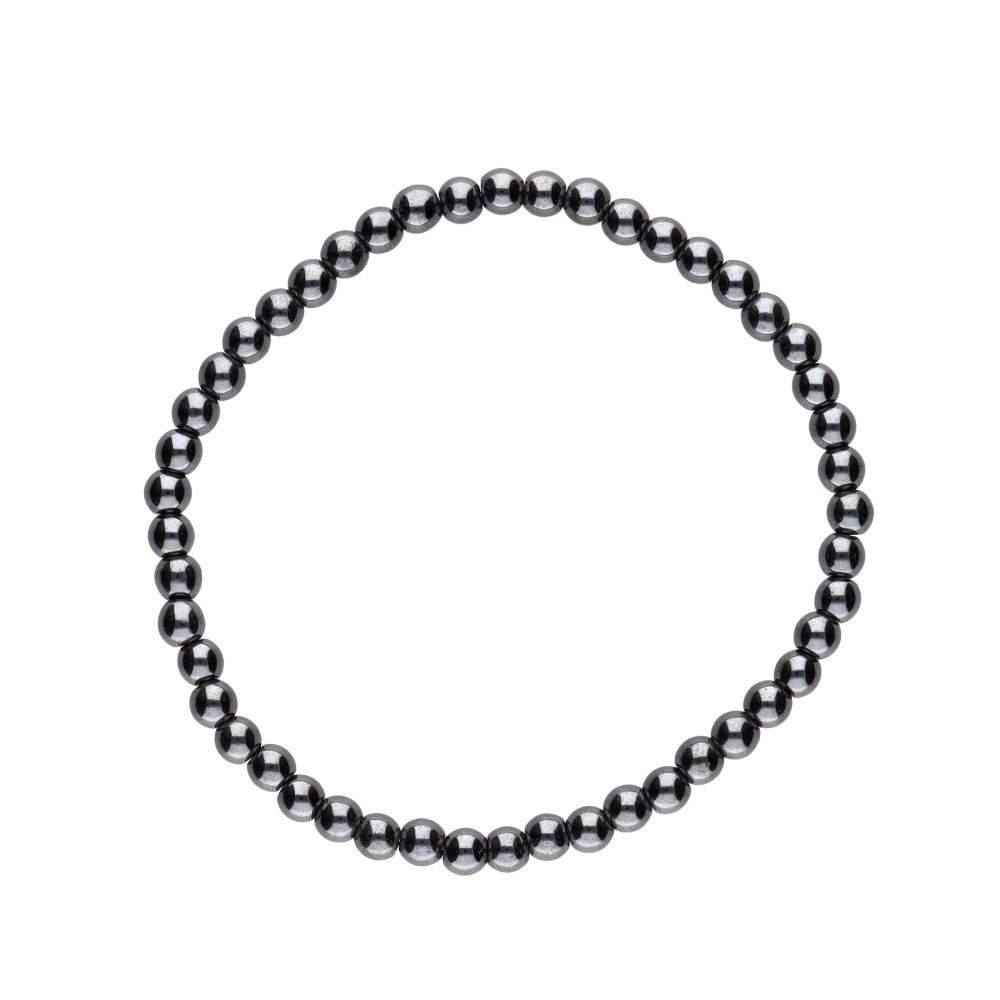 Pulsera de Hematite Bola Lisa