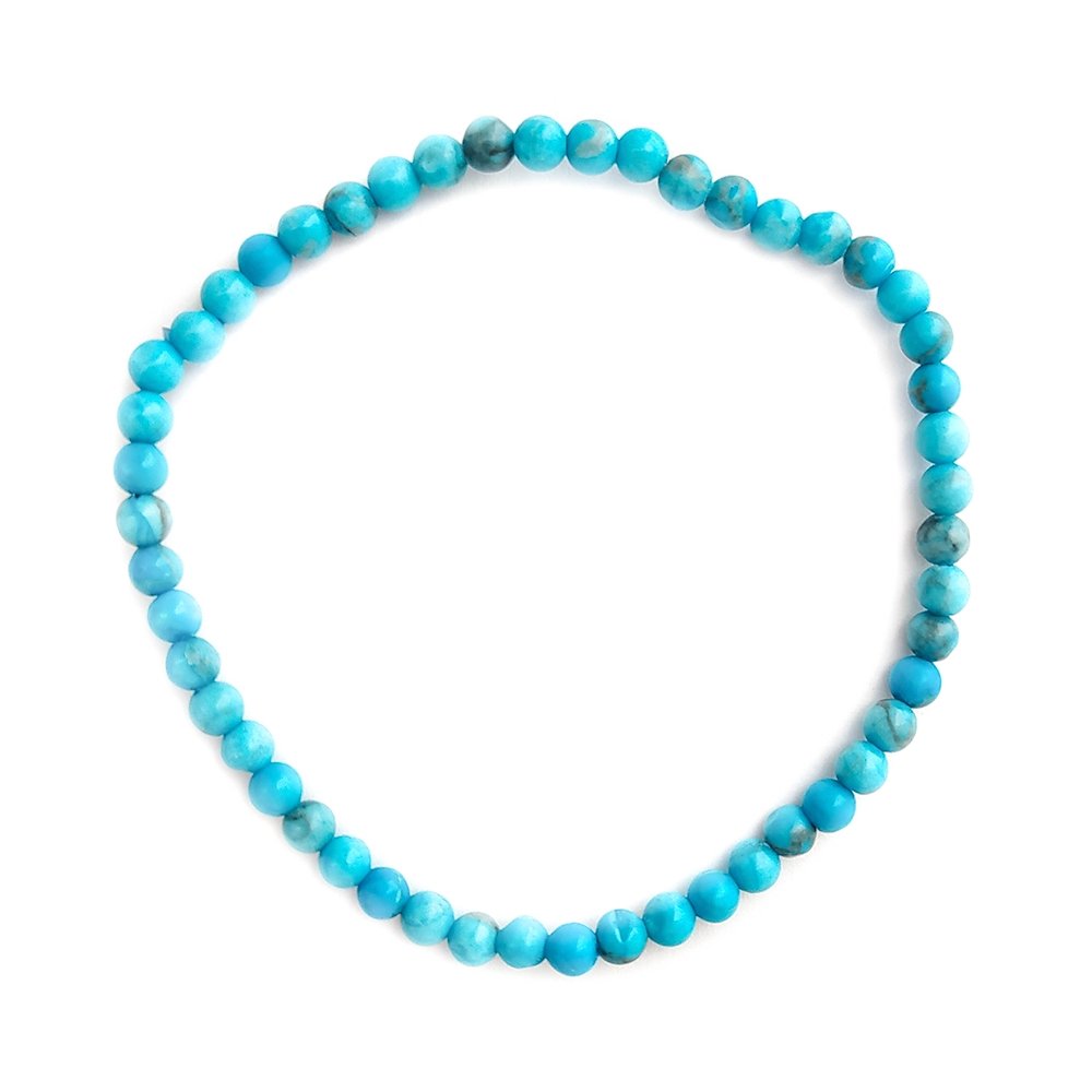 Pulsera de Howlita Azul Bola Lisa