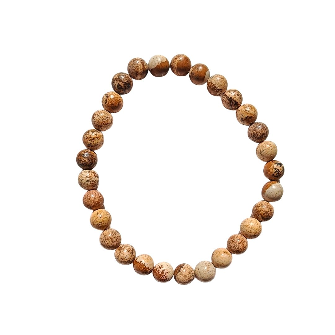 Pulsera de Jaspe Paisaje Bola Lisa