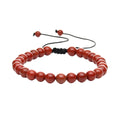 Pulsera de Jaspe Rojo con Nudo Corredizo