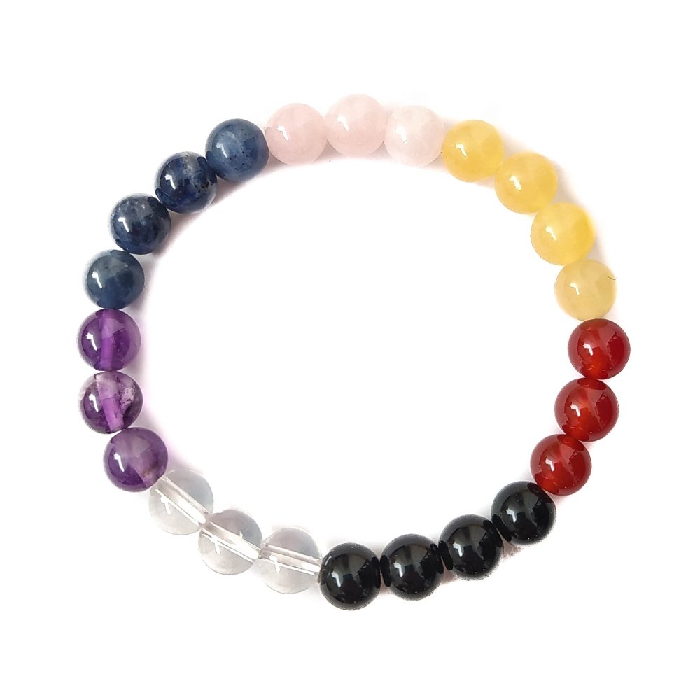 Pulsera de los Siete Chakras con Ónix