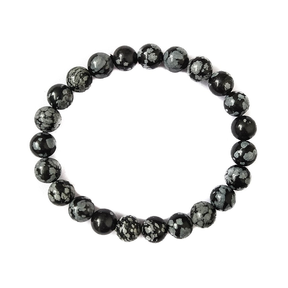 Pulsera de Obsidiana Nevada Bola Lisa