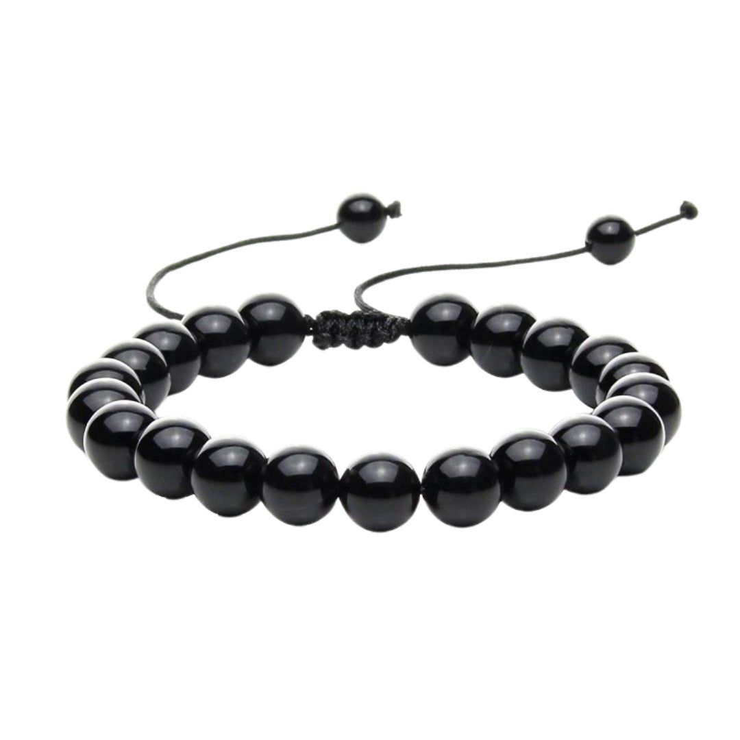 Pulsera de Ónix con Nudo Corredizo