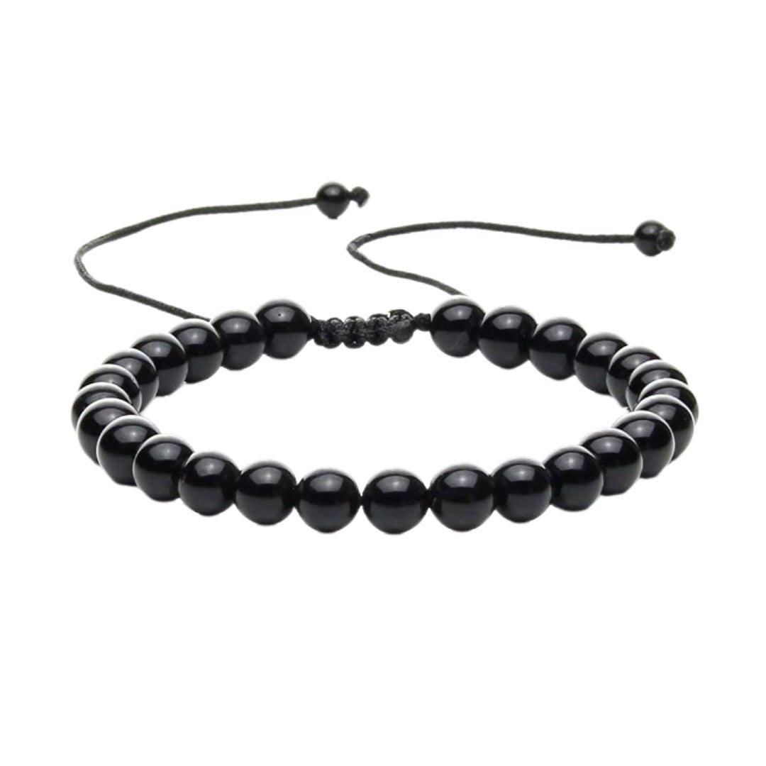 Pulsera de Ónix con Nudo Corredizo