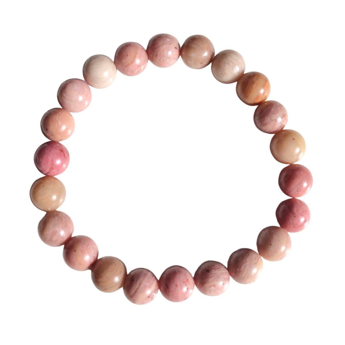 Pulsera de Rodonita Bola Lisa