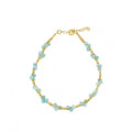 Pulsera 'Nicole' de Amazonita - Gold