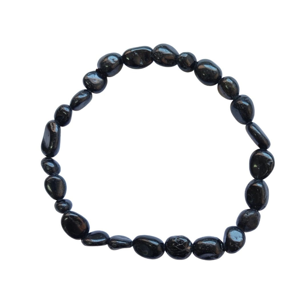 Pulsera Rodados de Turmalina Negra