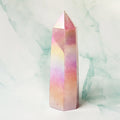 Punta de Cuarzo Aura Rosa